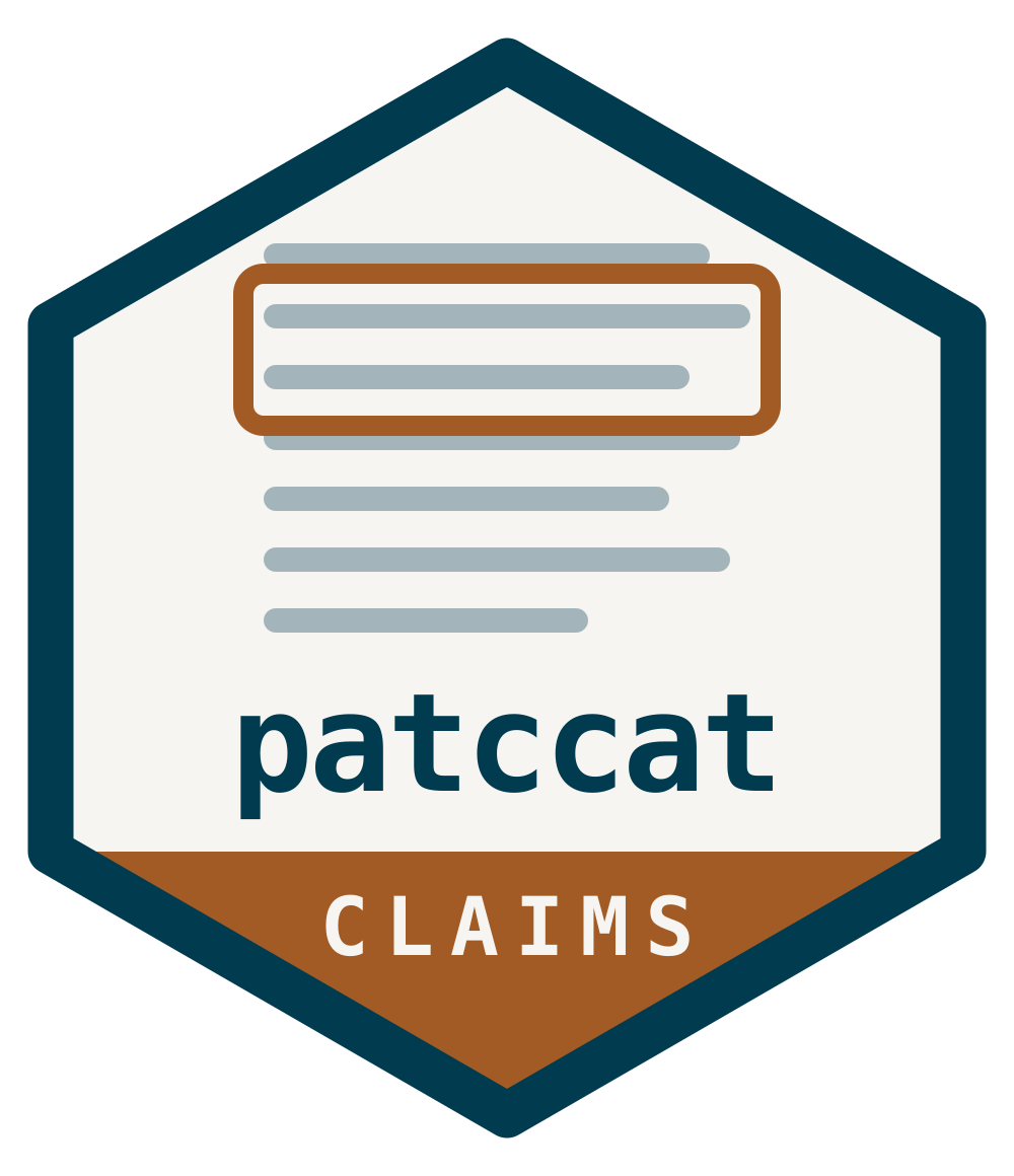patccatClaims R package